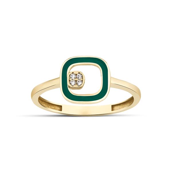 ALTIN MİNELİ TASARIM YÜZÜK