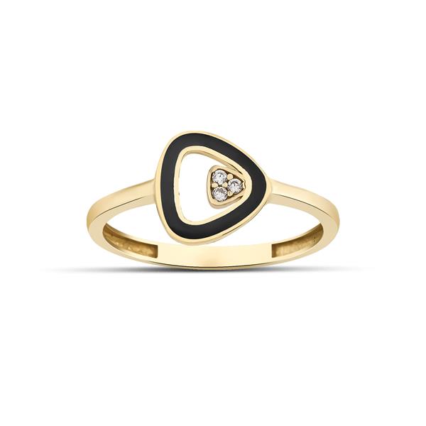 ALTIN MİNELİ TASARIM YÜZÜK