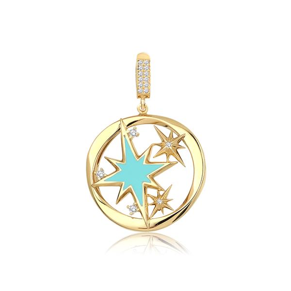 ALTIN TASARIM KOLYE UCU CHARM