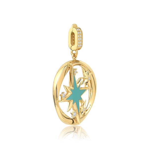 ALTIN TASARIM KOLYE UCU CHARM