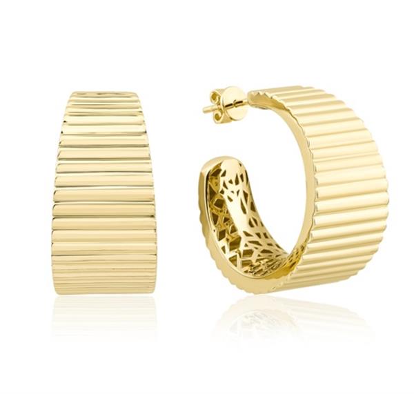 ALTIN TAŞLI HALKA KÜPE