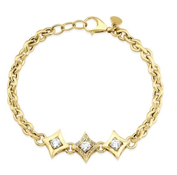 ALTIN TAŞLI TASARIM BİLEKLİK