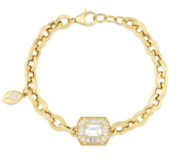 ALTIN TAŞLI TASARIM BİLEKLİK