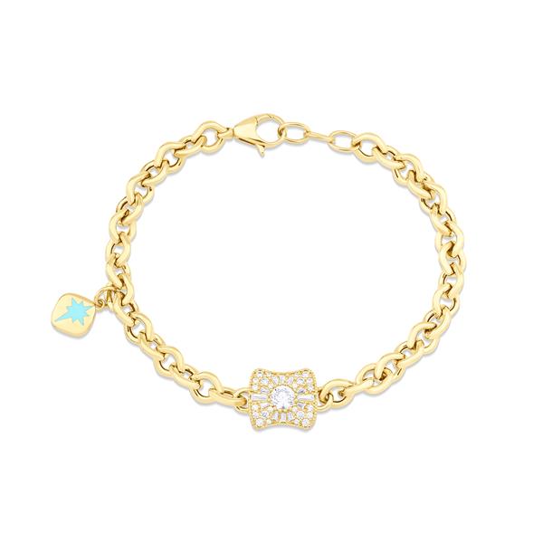 ALTIN TAŞLI TASARIM BİLEKLİK