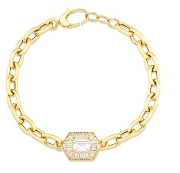 ALTIN TAŞLI TASARIM BİLEKLİK