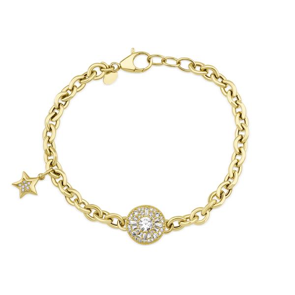 ALTIN TAŞLI TASARIM BİLEKLİK