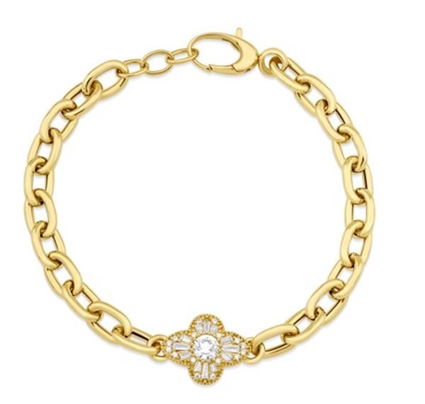 ALTIN TAŞLI TASARIM BİLEKLİK