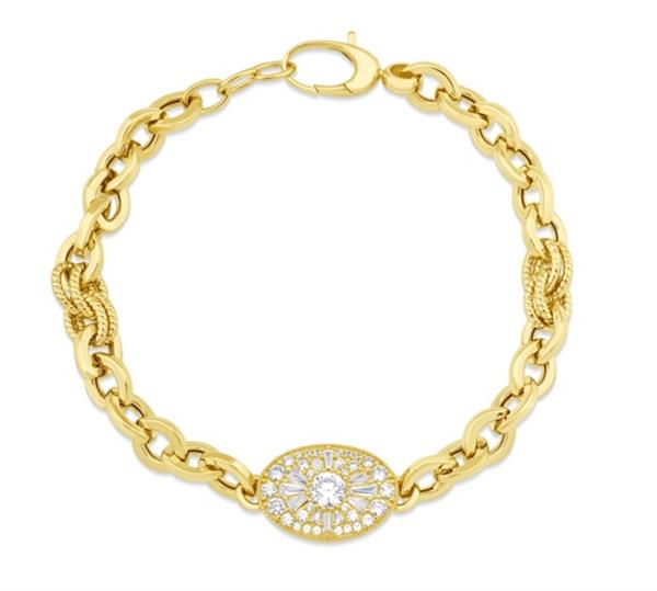 ALTIN TAŞLI TASARIM BİLEKLİK