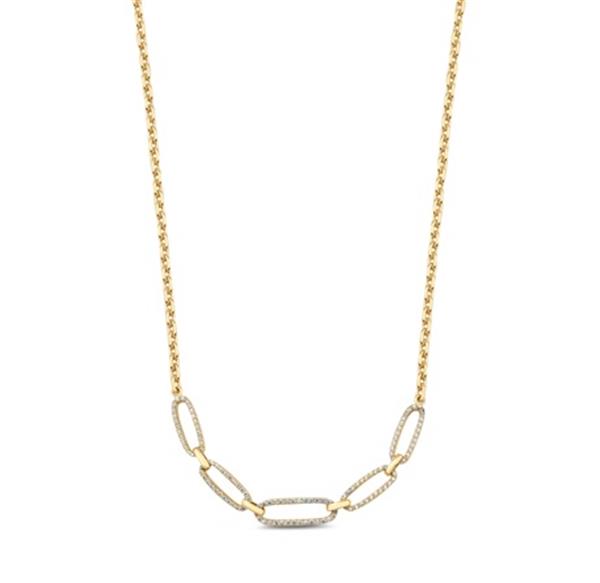 ALTIN TAŞLI TASARIM KOLYE