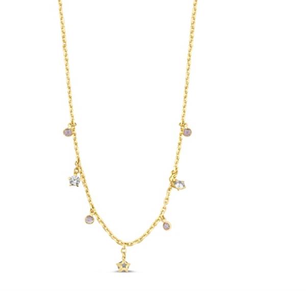 ALTIN TAŞLI TASARIM KOLYE