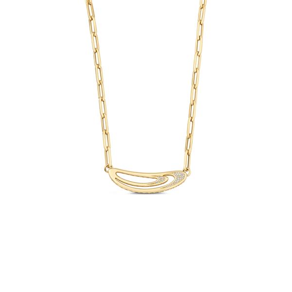 ALTIN TAŞLI TASARIM KOLYE