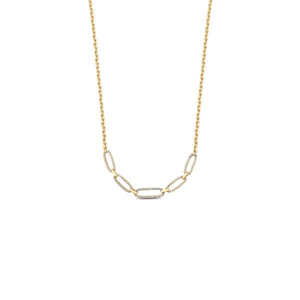 ALTIN TAŞLI TASARIM KOLYE