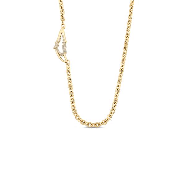 ALTIN TAŞLI TASARIM KOLYE