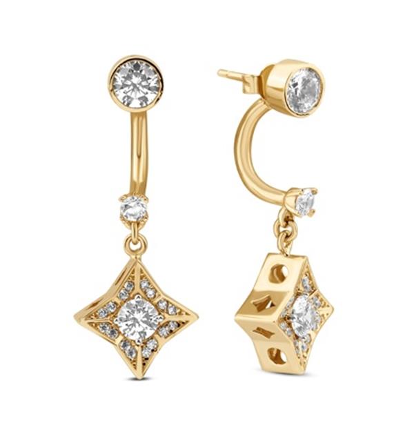 ALTIN TAŞLI TASARIM KÜPE