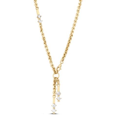 ALTIN TAŞLI TASARIM KOLYE