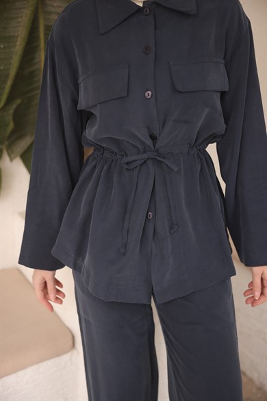 Bağcıklı Takım Lacivert