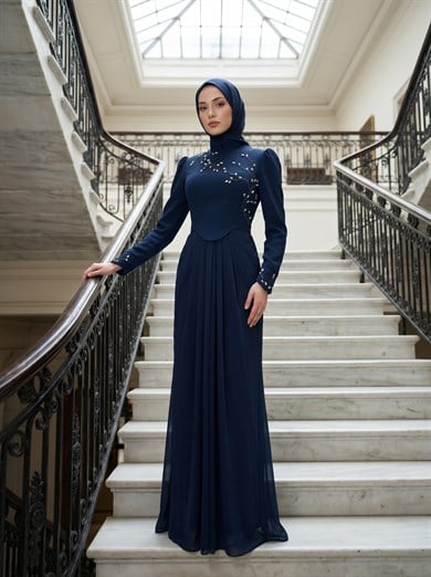 Bella Abiye Lacivert