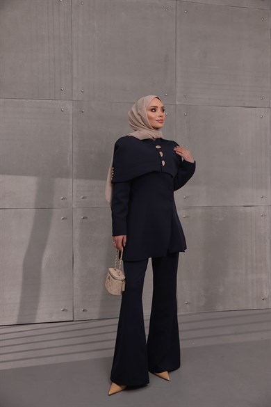 Bolerolu Ceket Pantolon Takım