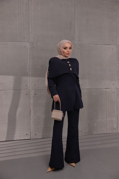 Bolerolu Ceket Pantolon Takım