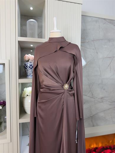 Celina Abiye Açık Kahve