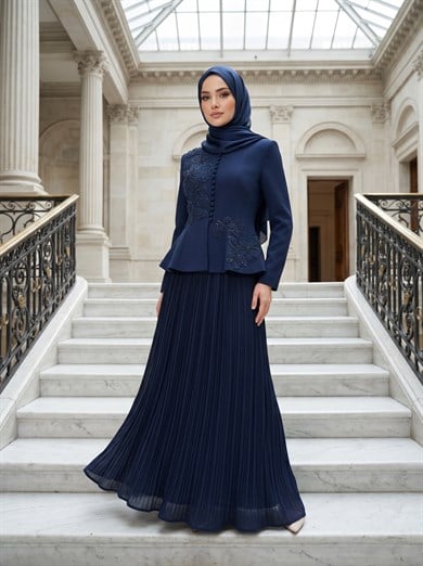 Ceylan Abiye Lacivert