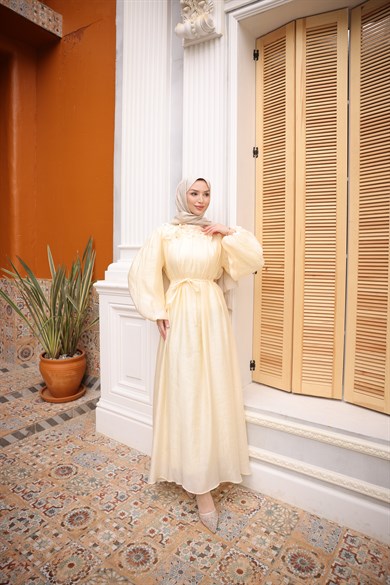 Damla Elbise Sarı