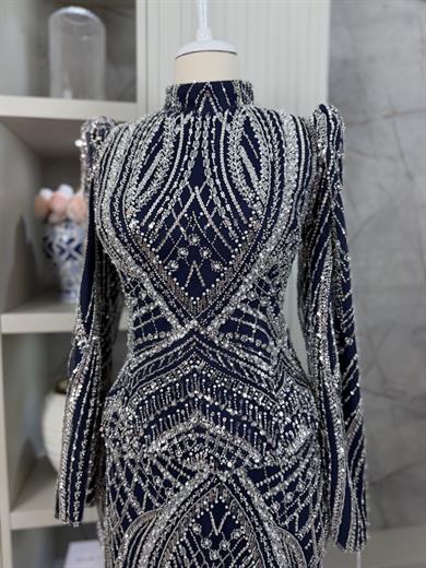 Della Abiye Lacivert 