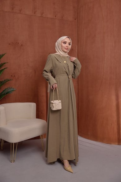 Duha Elbise Yağ Yeşili