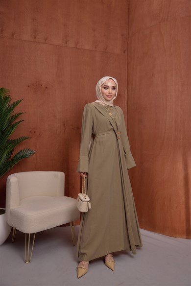 Duha Elbise Yağ Yeşili