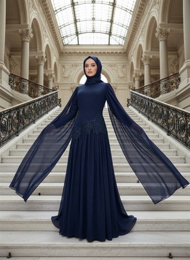 Feraye Abiye Lacivert