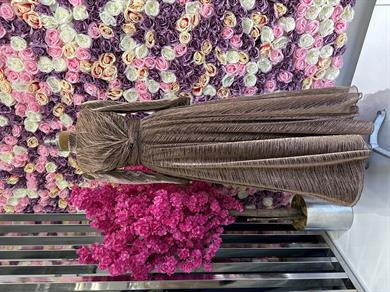 Fırfır Detaylı Abiye Bakır