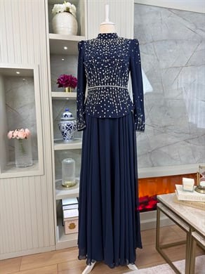 Gamze Abiye Lacivert