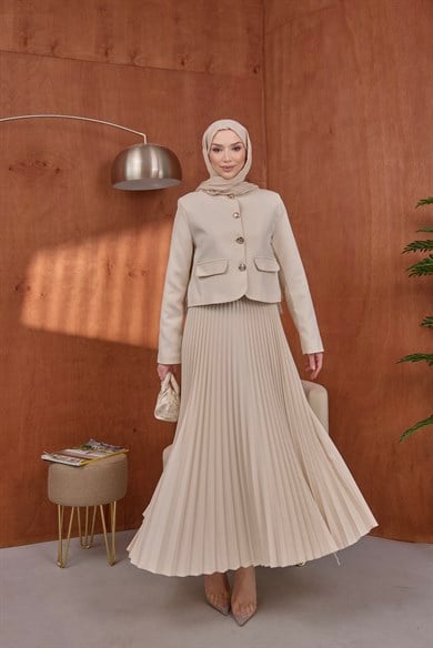 Gold Düğmeli Takım Taş