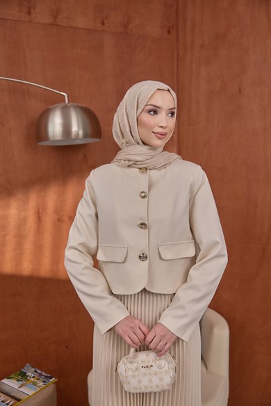 Gold Düğmeli Takım Taş