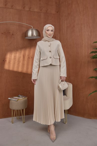 Gold Düğmeli Takım Taş