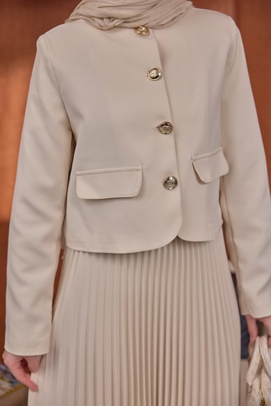 Gold Düğmeli Takım Taş