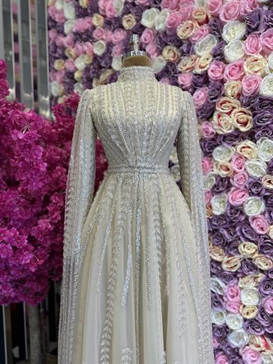 Haute Coture Dress Bej