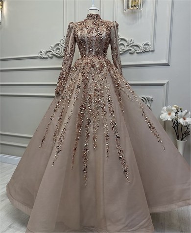 Haute Couture Abiye 42-46 beden arası uyumlu