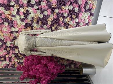 Haute Couture Kleid Beige