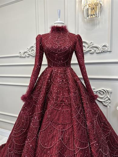 Haute Couture Dress Bordo 