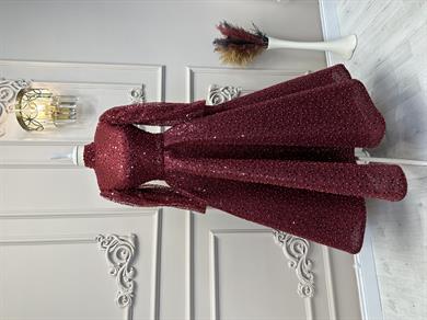 Haute Couture Dress Bordo