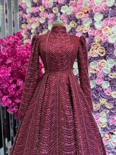 Haute Couture Dress Bordo