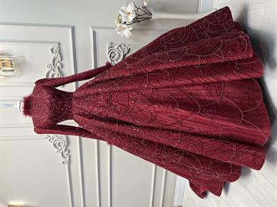 Haute Couture Dress Bordo