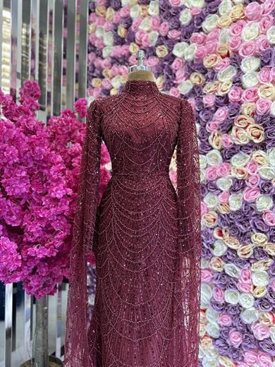 Haute Couture Dress Bordo