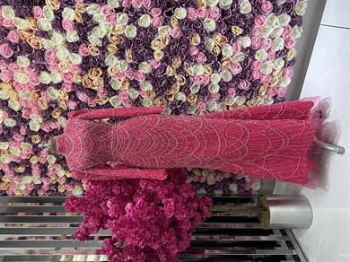 Haute Couture Kleid Fuchsienfarben