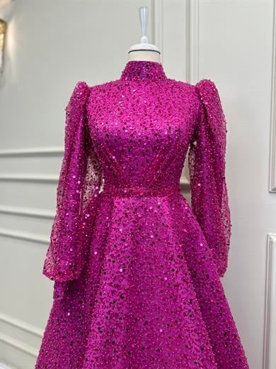 Haute Couture Dress Fuşya