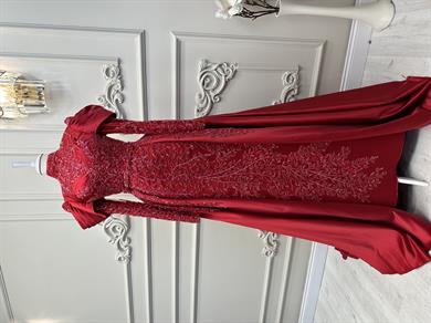 Haute Couture Dress Kırmızı