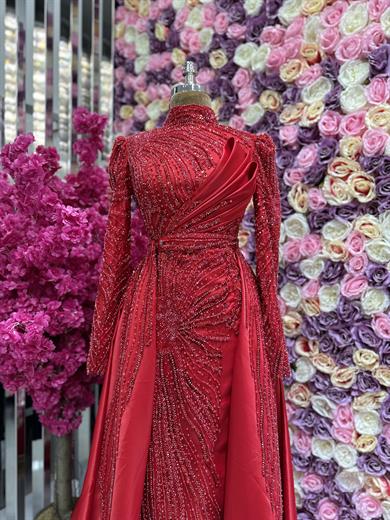 Haute Couture Dress Kırmızı