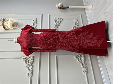 Haute Couture Dress Kırmızı
