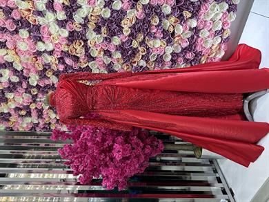 Haute Couture Dress Kırmızı